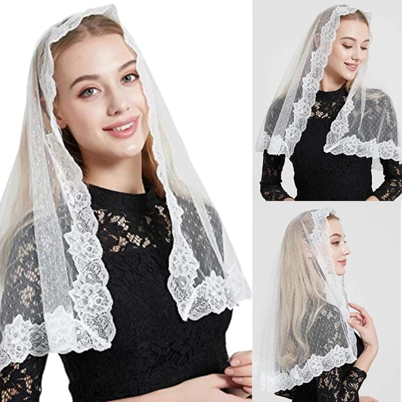 Unique Laces Wedding Veils LuxurIious Tulle Cathedral Bridal Veils Stylish for Religious Worship And Special Occasion