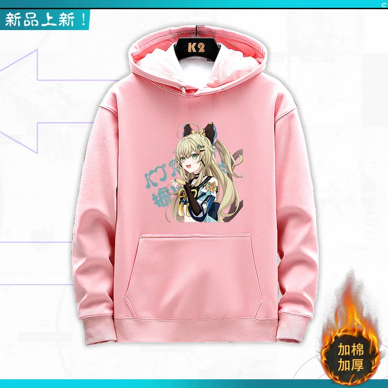 Game Genshin Impact Kirara Printed Hooded Men Women Hoodies Sweatshirt Comfortable Couple Trendy Pullover