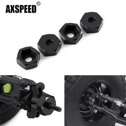 AXSPEED 4 sztuki metalowe 8mm do 12mm sześciokątne adaptery piasta koła konwersji do 1/16 Mini-B 2WD Buggy RC Model ciężarówki części zamienne