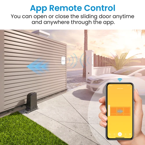 Imagen 2 del producto LoraTap Interruptor abrepuertas de garaje deslizante WiFi Motor Smart Life Google Home Eléctrico Tuya Automatización Controlador de cerradura deslizante