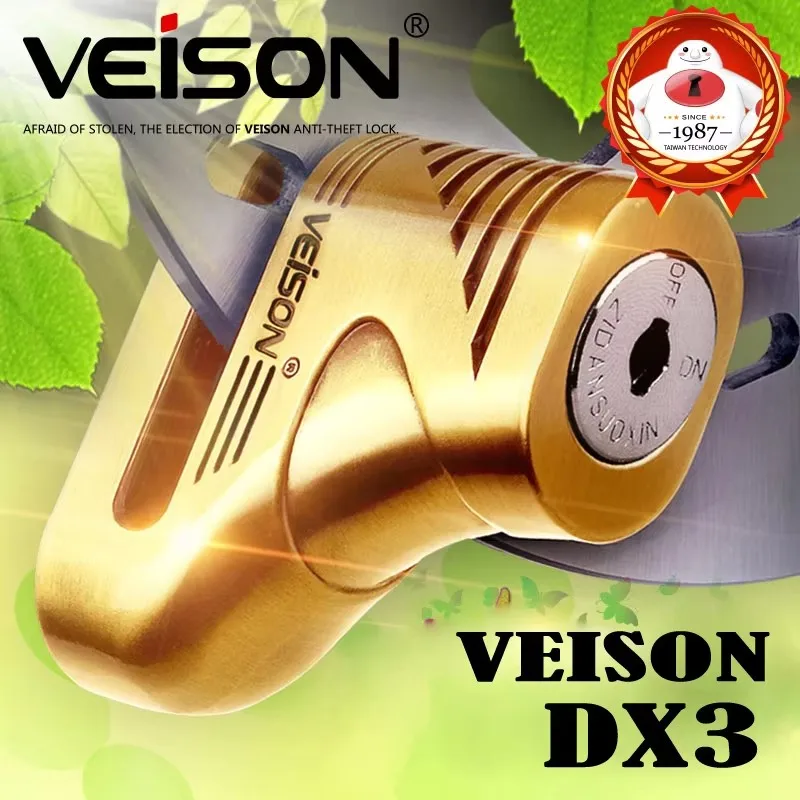 VEISON Anti Theft Motorcycle Lock Outdoor Motocross Anti Theft Disc Brake Lock Safety Protection Bicycle Disc Lock image 3
