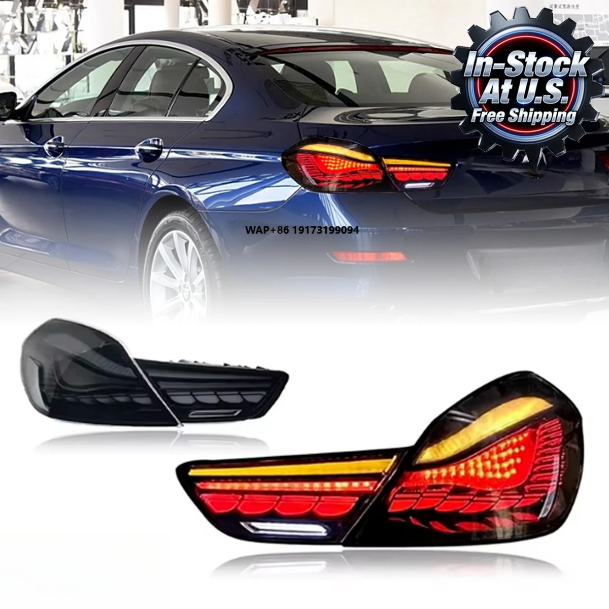 

Car Lights for 6 Series F06 Taillight 2010-2016 LED Car Tail Lamps Assembly Daytime Running Lights Dynamic Turn Signals