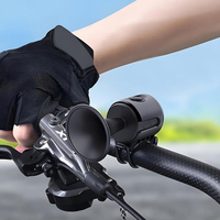 Bicycle Bell Electronic Horn Loud 120db Warning Sound ABS Safety Electric Bell IPX4 Speaker Alarm Ring For Scooter Road Bike