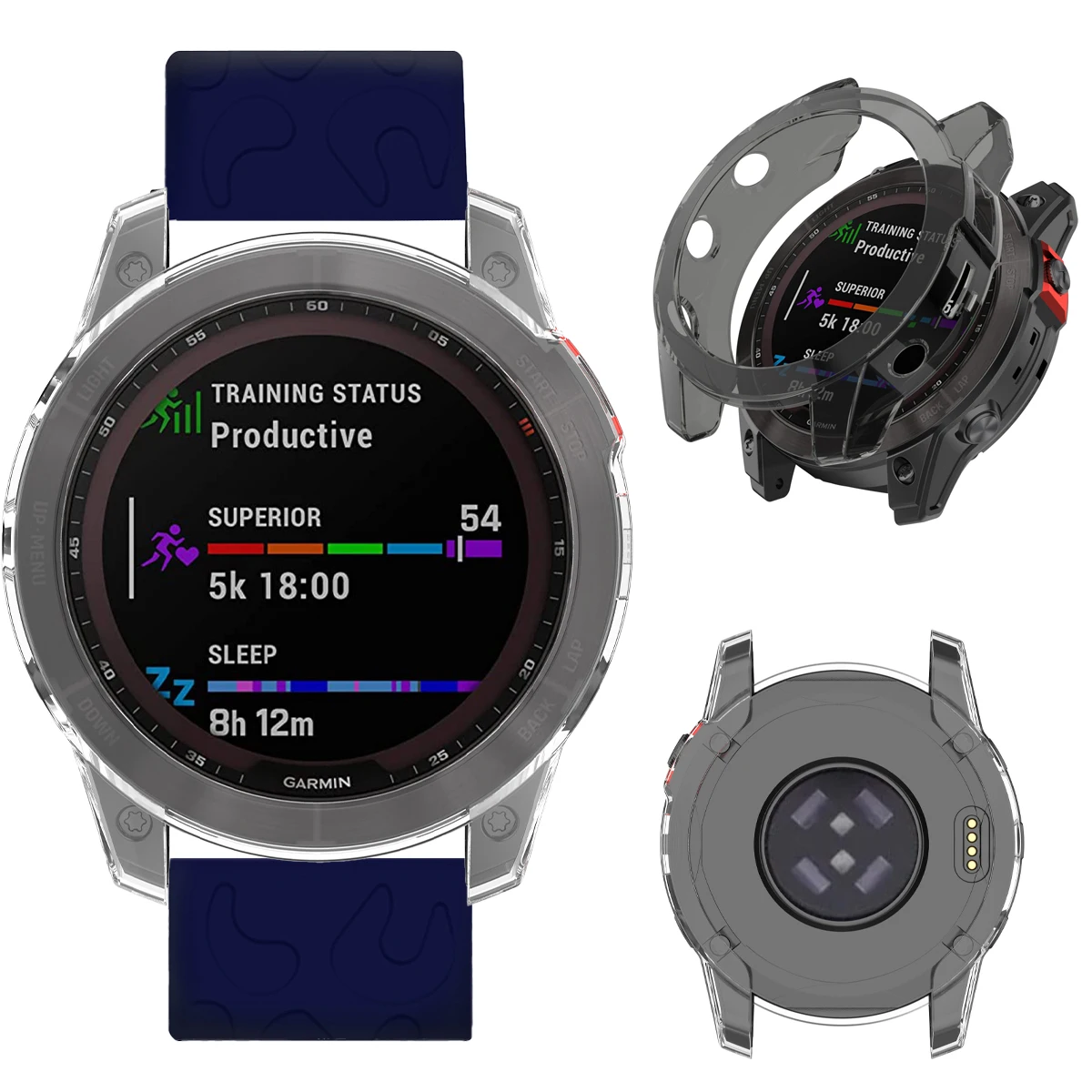 Transparent TPU Case for Garmin Fenix6 6S 6X Pro 7 7S 7X Pro 5 5S 5X Plus Soft Protective Case for Garmin watch Slim Cover