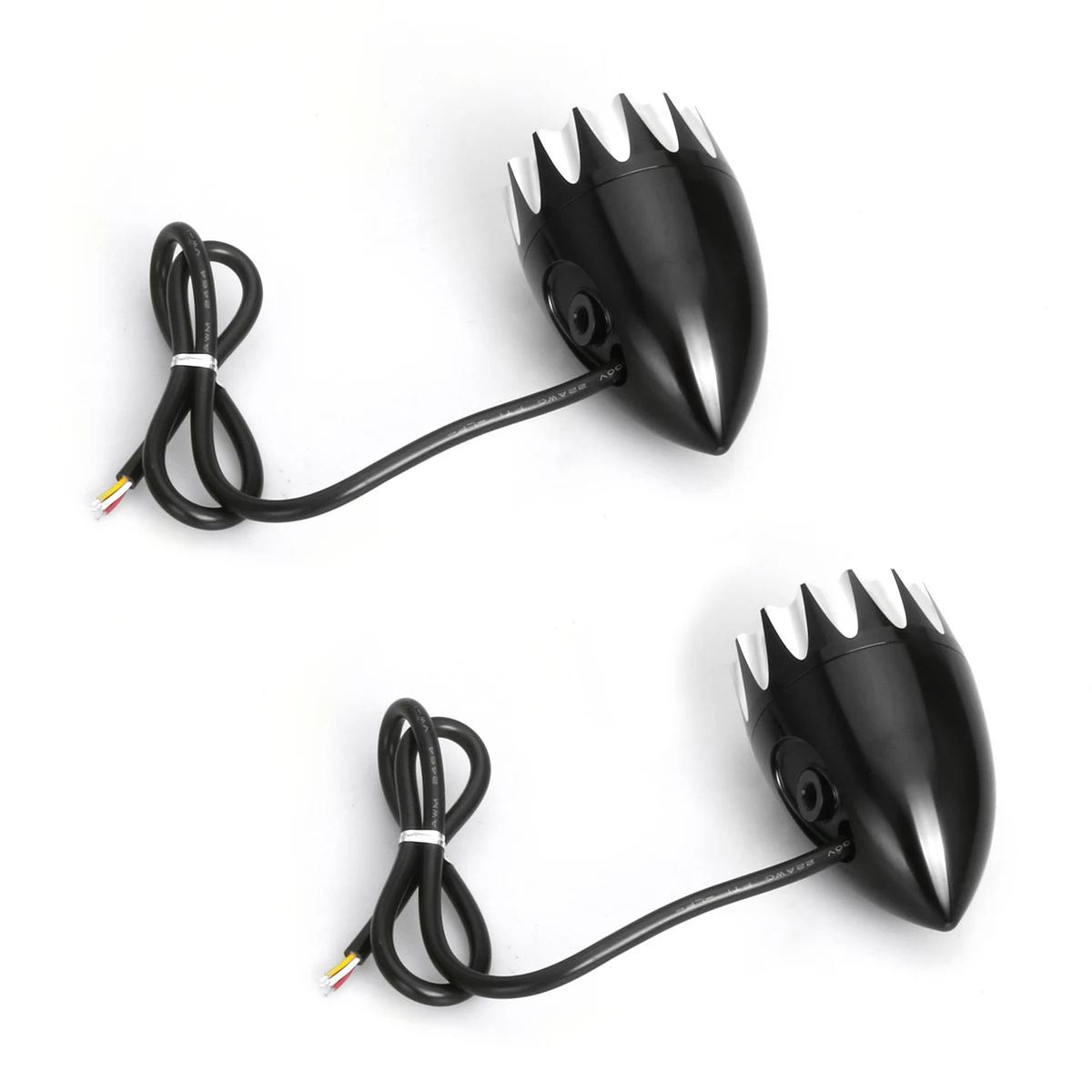 Black Contrast Cut Rear LED Bullet Turn Signals Indicator Lights for  Sportster XL 883 1200