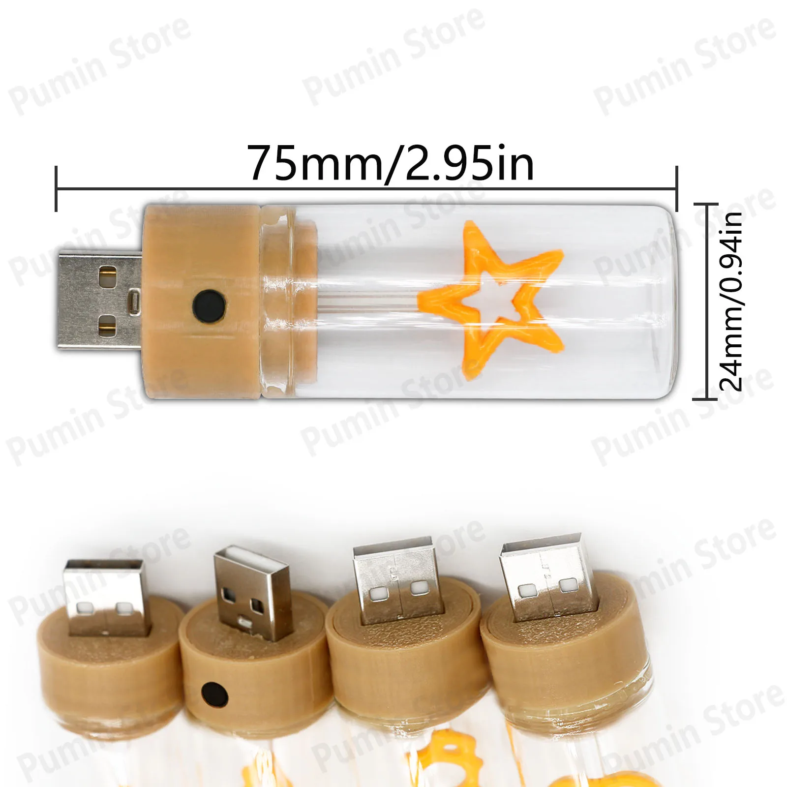 LED 5 فولت مصباح LED صغير أضواء عيد الميلاد مصابيح إضاءة للجو ضوء دافئ شجرة نجوم ضوء دافئ ضوء الليل زينة السنة الجديدة #3