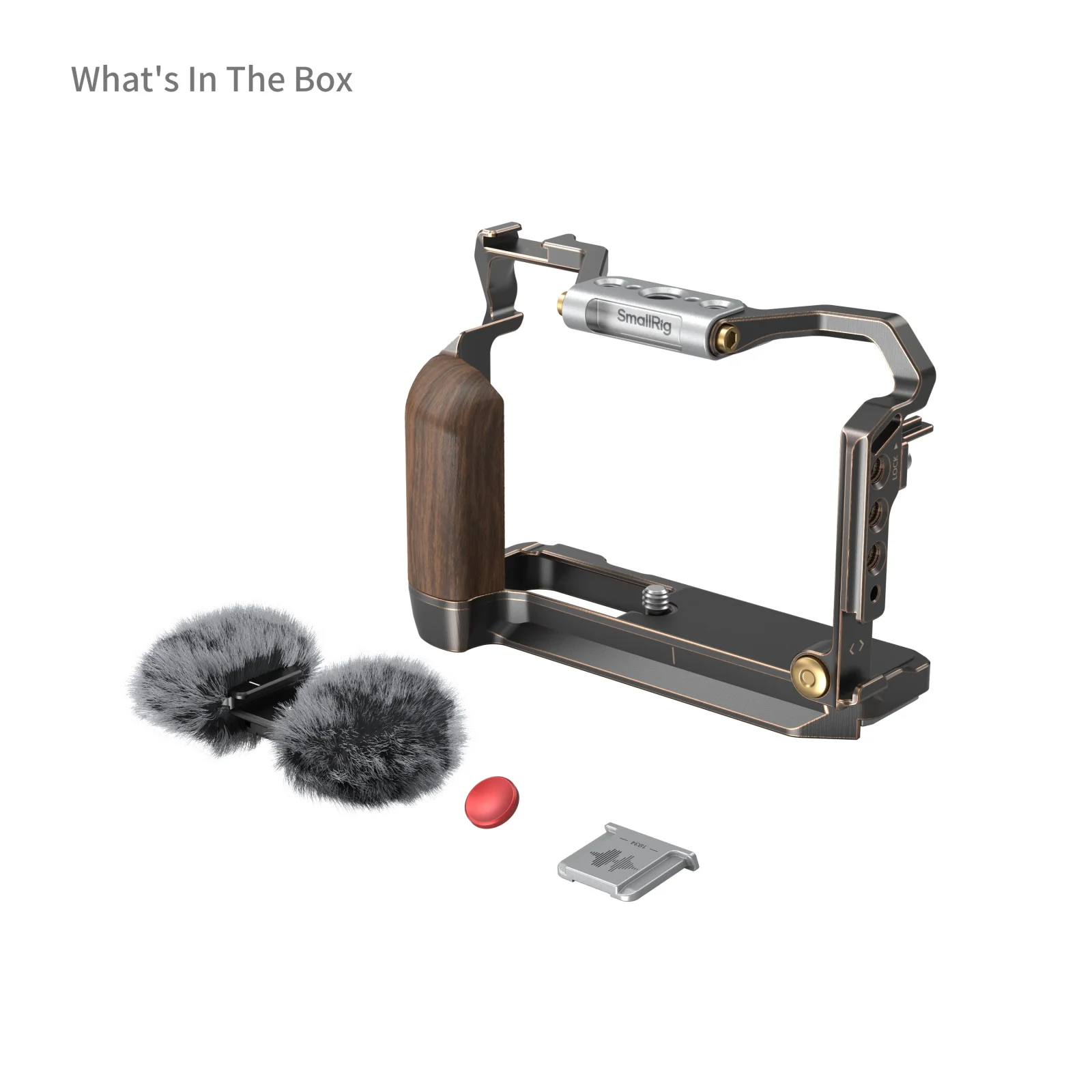 SmallRig X-M5 レトロカメラケージ 木製グリップ付き