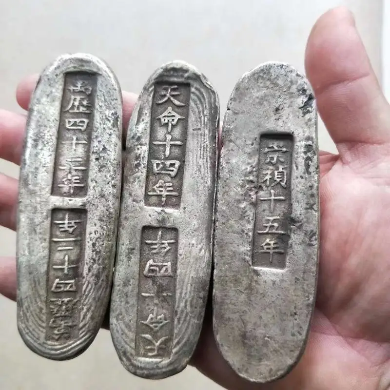 Antique Miscellaneous Items, Copperware, , , Collection Wholesale of Small Silver Bars and Ingots