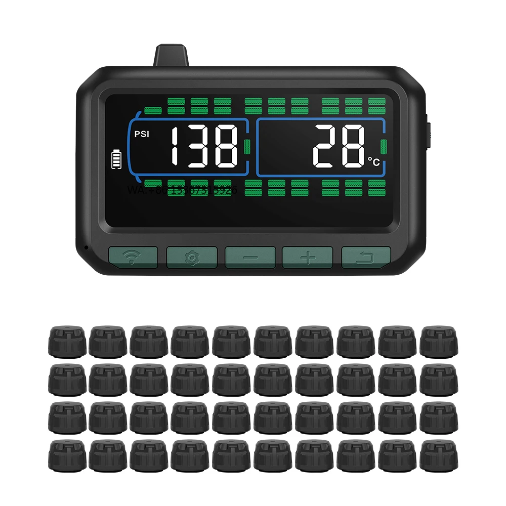 

Truck Tire Pressure Monitoring System with Built-in Bundled Sensor and External Sensor air Pressure Tire Temperature