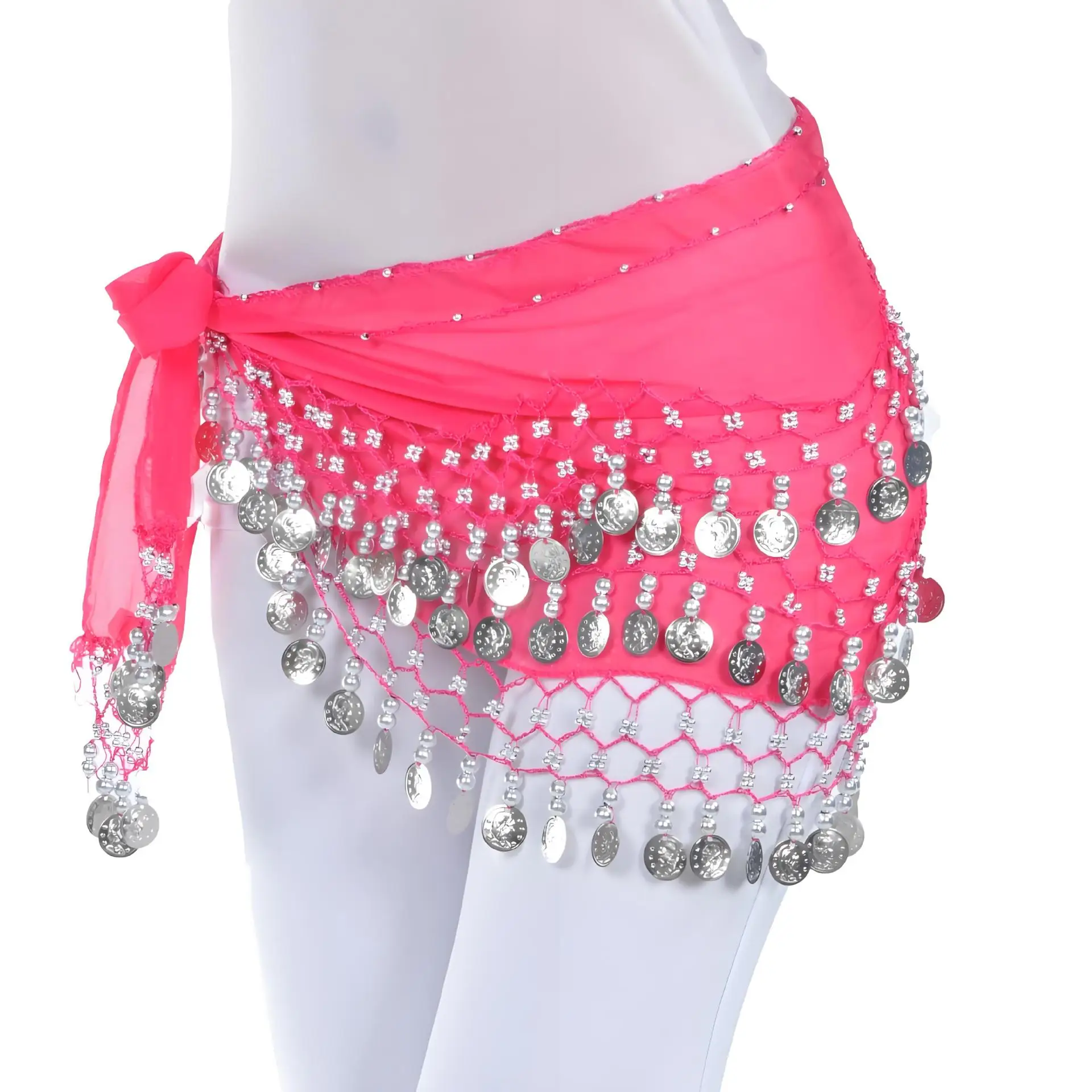 Source directly from the manufacturer 128 coins waist chain explosion original quality pure handmade belly dance waist clothing