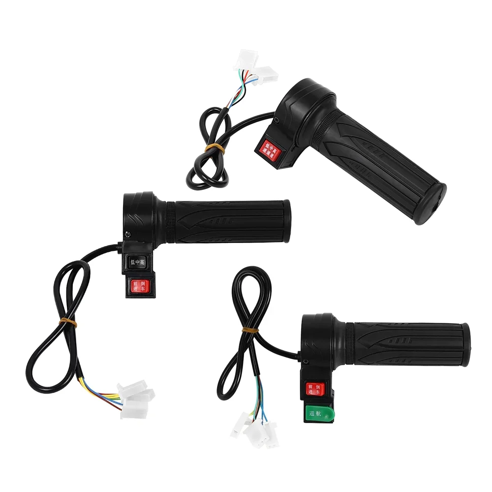 High Medium Low 3 Speed Twist Throttle Handlebar Forward Reverse Cruise Control for Electric Scooter E-Bike Replacement Parts