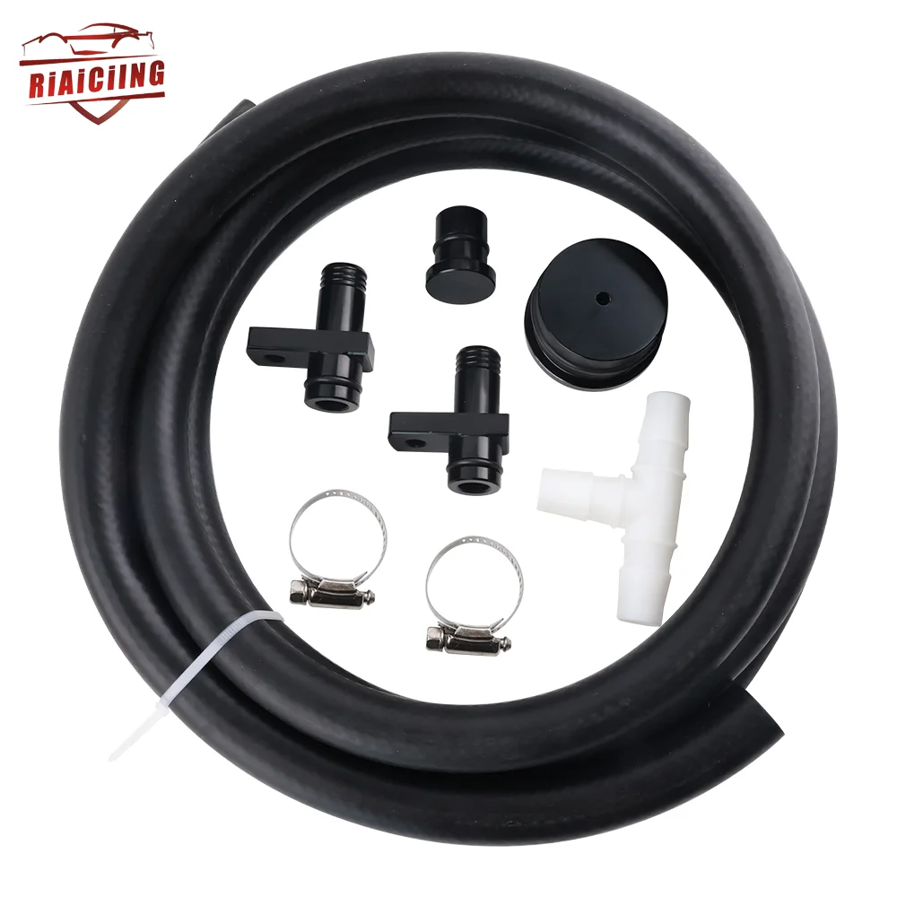 

Engine Parts Reroute Kit w/ Resonator Plug Upgraded Hose For Duramax Diesel 6.6L 04.5-10 Automobile and Accessories