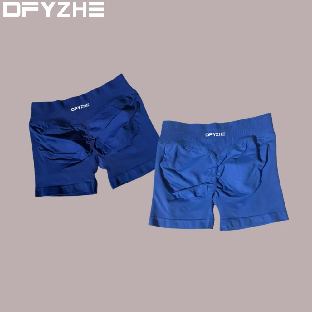 

Спортивные шорты DFYZHE длиной 4,5 дюйма, леггинсы для йоги с эффектом подтяжки бедер и бесшовный тренировочный фитнес-корсет.
