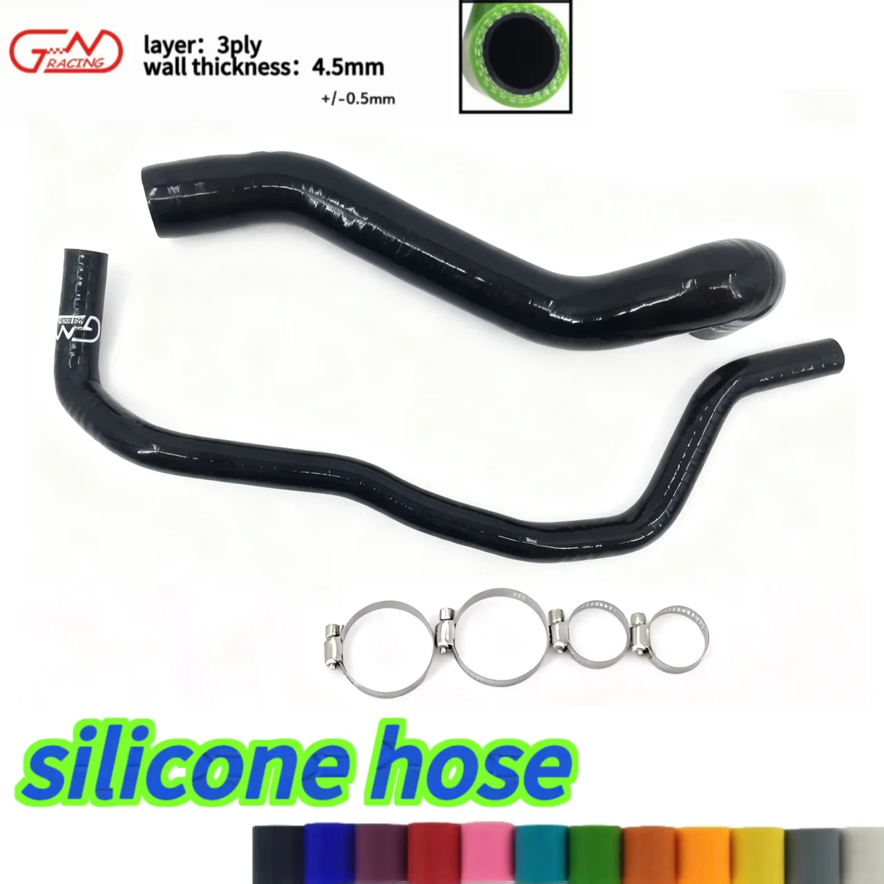 Kit de abrazaderas de mangueras de radiador de silicona para Audi A3 S3 8L 8N/Seat Leon MK1 Cupra R/225HP 1,8 T