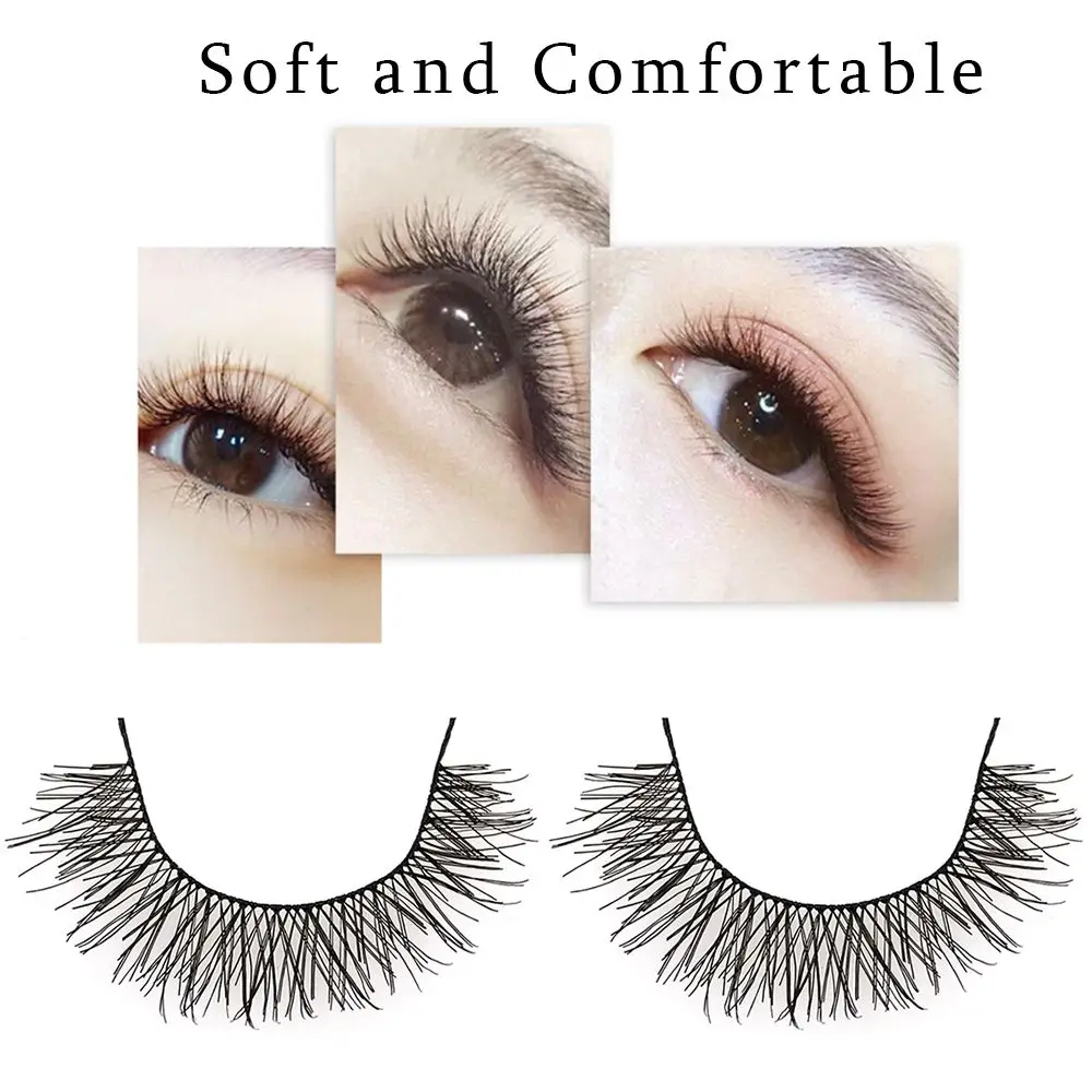 10 Pair Fashion Thick Long Makeup tool Black Fake lash False Eyelashes