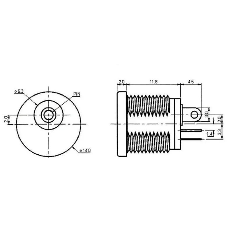 10 szt. Gniazdo DC Jack 5,5*2,1