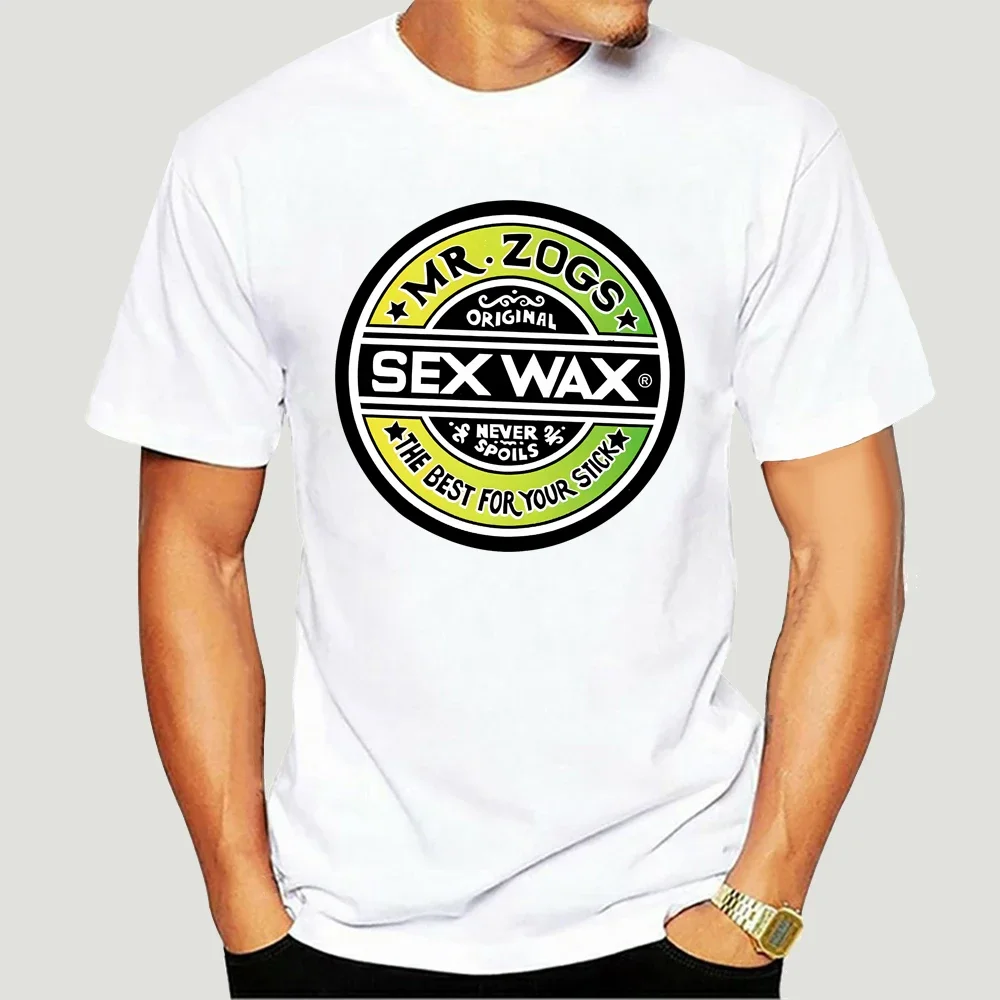 Short Sleeve Fade White  Sex Wax Mr Zogs Surf Shirt  tshirt  men clothing  graphic t shirts  oversized t shirt  harajuku tops