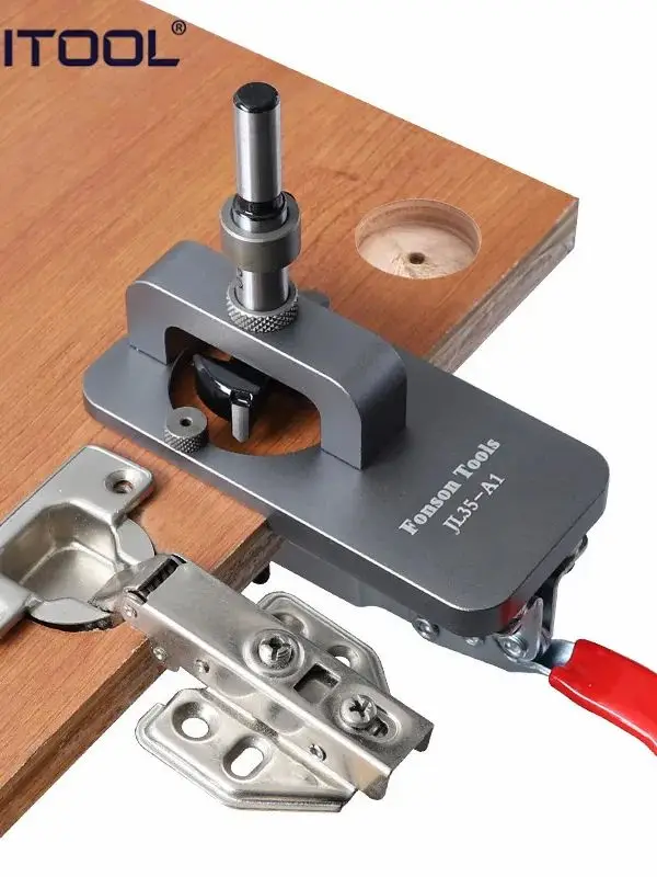 35 ミリメートル隠しヒンジ掘削ジグガイドヒンジ穴掘削ガイド大工木工ツール穴オープナーロケータードアキャビネット