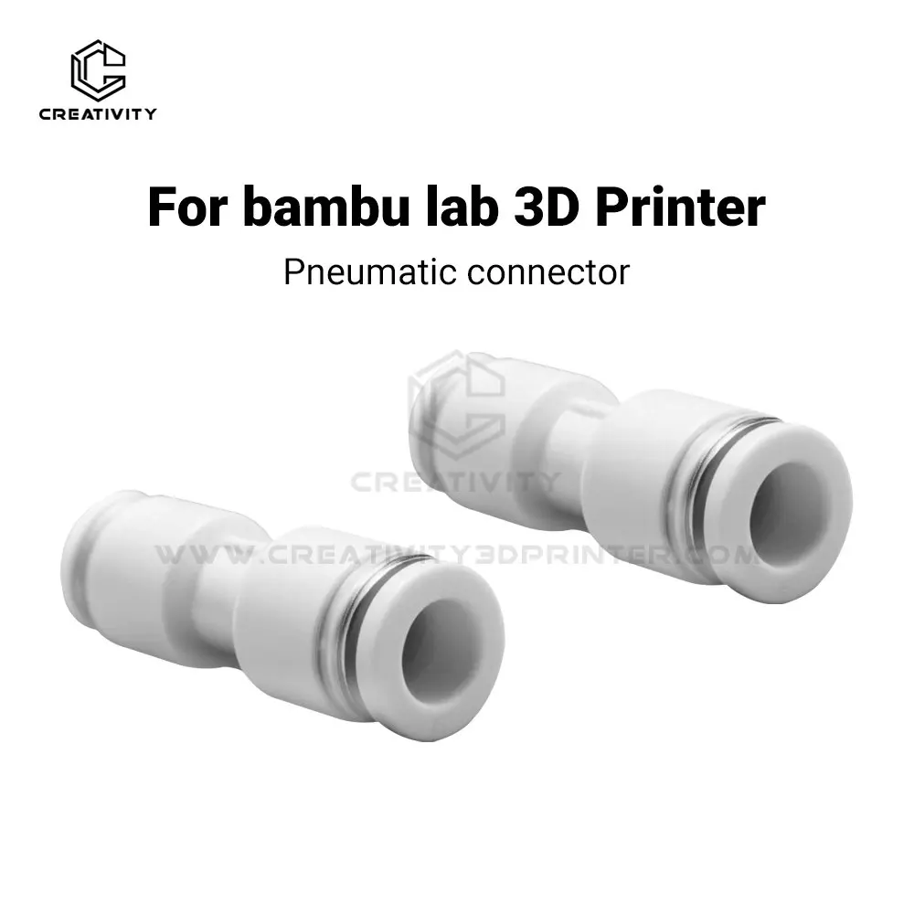 

For Bambu Lab X1 X1C X1E P1P P1S A1 AMS PTFE Tube Connector Pneumatic 1.75mm Filament Splitter Ptfe Fitting 3D Printer Parts