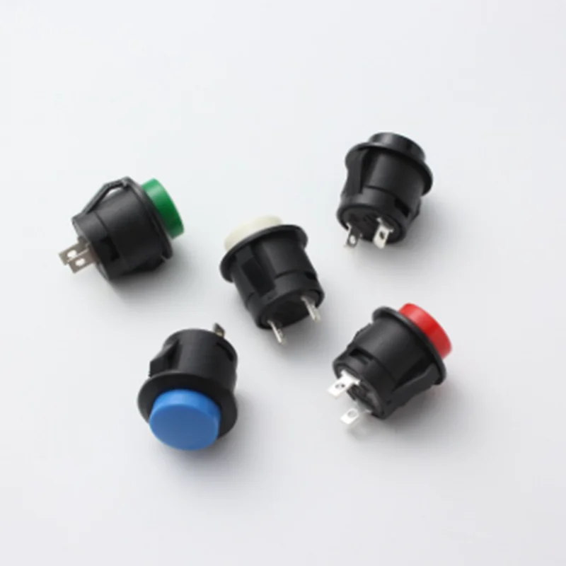 

R13-507 Momentary Push Button Switch 6A/125VAC 3A/250VAC Dia.16mm Momentary Round Power Switches 2/5/10/30/50/100pcs