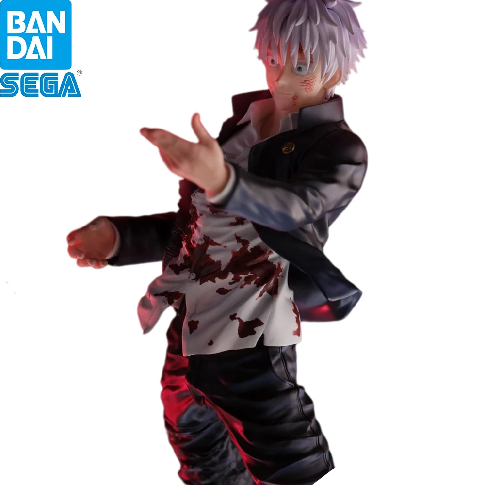 In Stock SEGA Jujutsu Kaisen Satoru Gojo Blood Stain School Uniform Dynamic Standing Anime Collectible Figure Toy