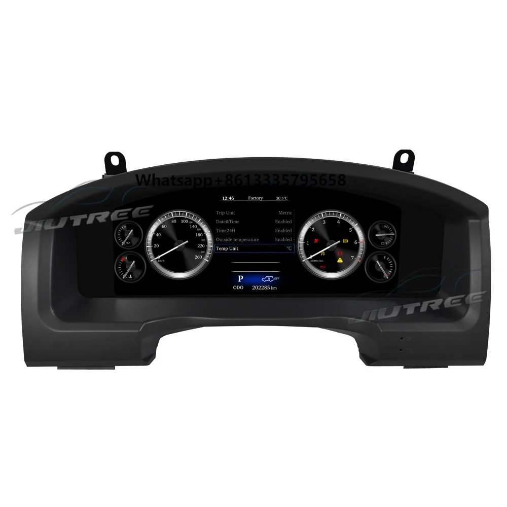 

12,3 Inch Car Digital Dashboard Panel for Land Cruiser 200 LC200 2007-2020 IPS LCD Instrument Cluster Electronics Display