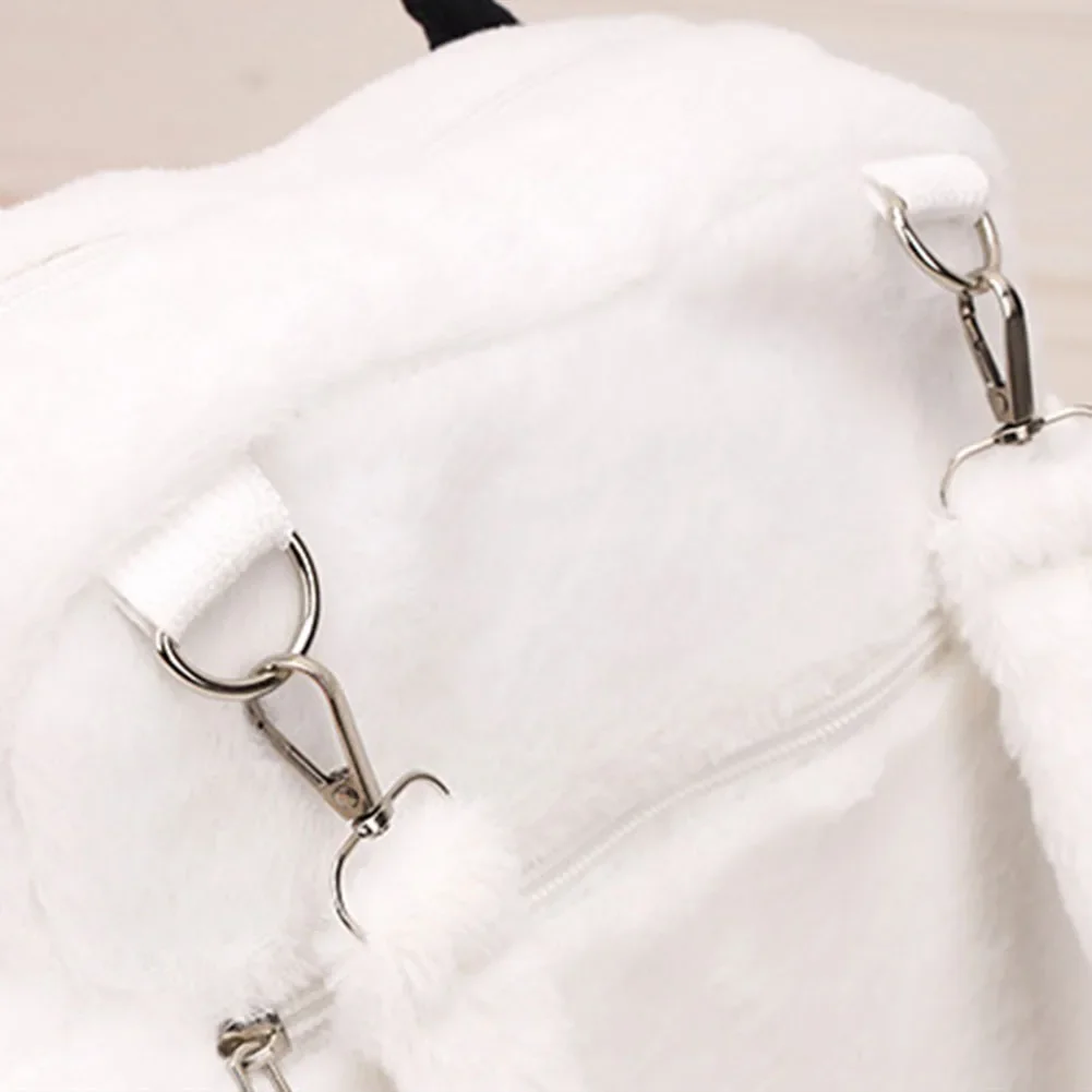 حقيبة ظهر لطيفة من القطيفة مع أشرطة قابلة للتعديل، حقيبة مدرسية جميلة JK للفتيات، حقيبة ظهر كرتونية للنساء والفتيات