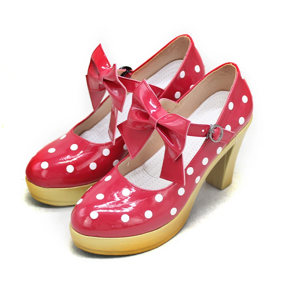 AGCOS Mikku Cosplay 15th Anniversary Mikuu Cosplay Shoes Woman Christmas Roleplay Boots Mikuku Shoes