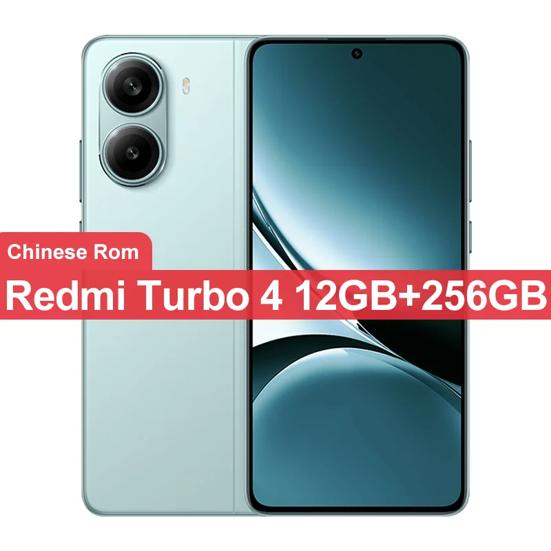 China Version Xiaomi Redmi Turbo 4 256GB/512GB 50MP+20MP Camera
