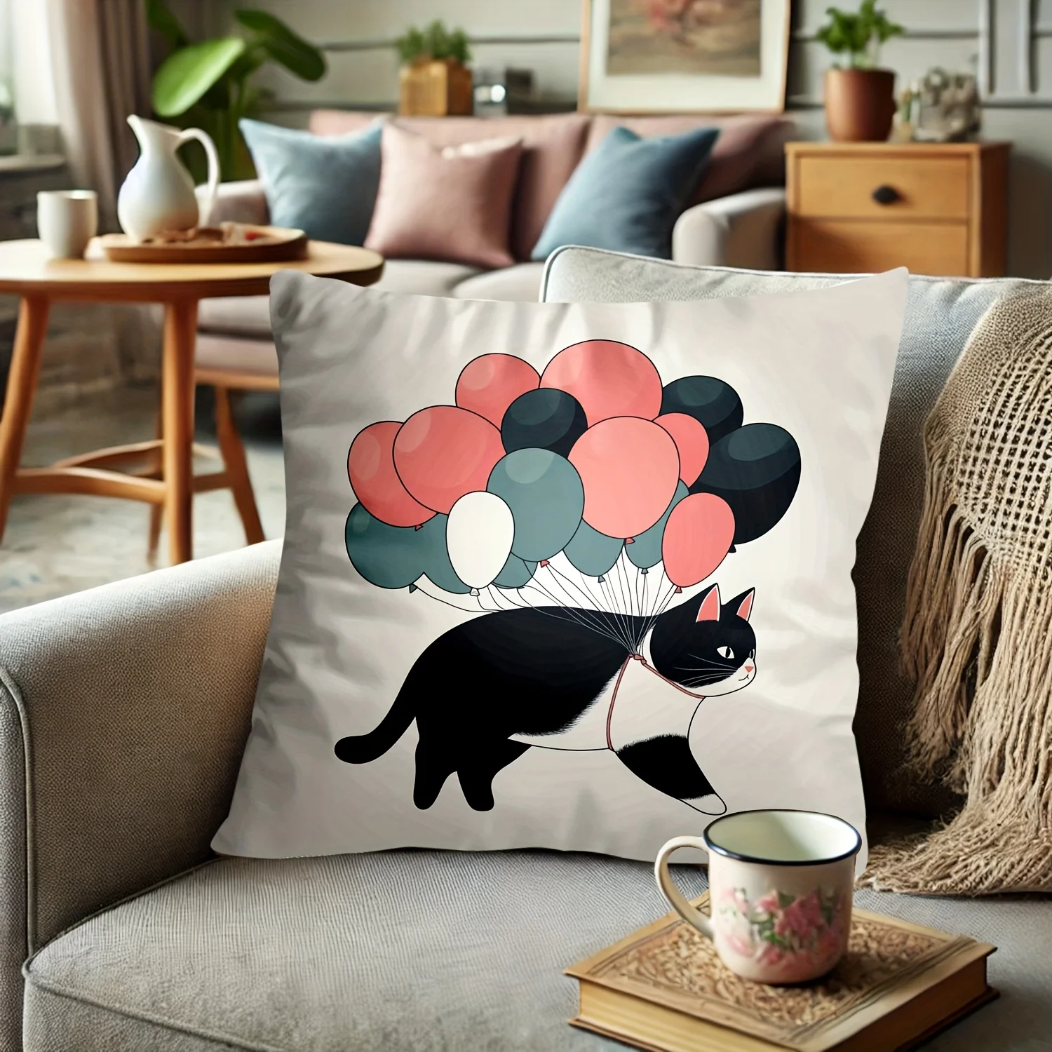 1 adet Balonlu Kedi Yastık Kıl - Pillow Insert 18X18 incelemesi ve fiyatı