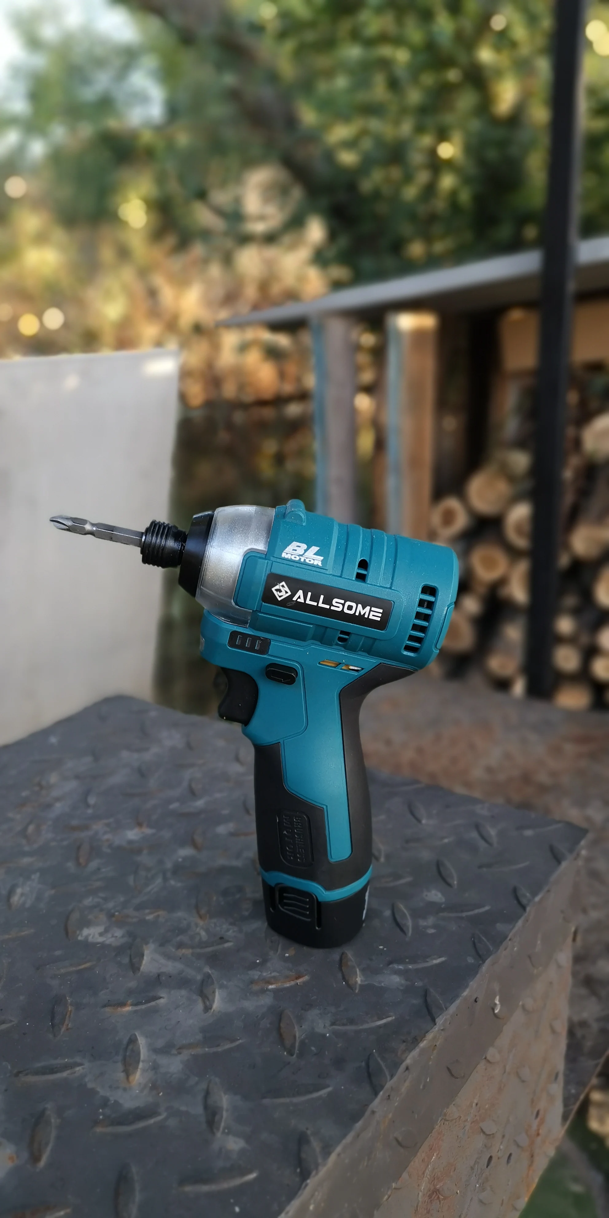 Allsome 12-Volt Lithium-Ion Cordless 1/4 in. Hex Screwdriver 12V Pocket Driver Kit with 1 Battery, Charger