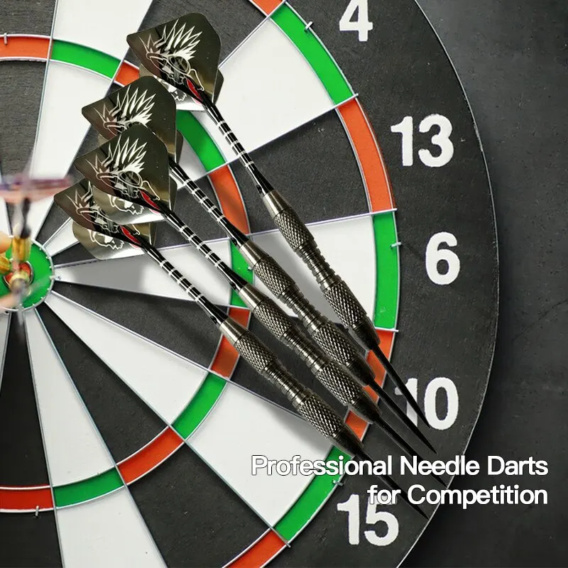 New Professional Tungsten Steel Needle Darts With Flights Sports Shafts Dart Darts Tip E4L6 3pcs/Set 22g