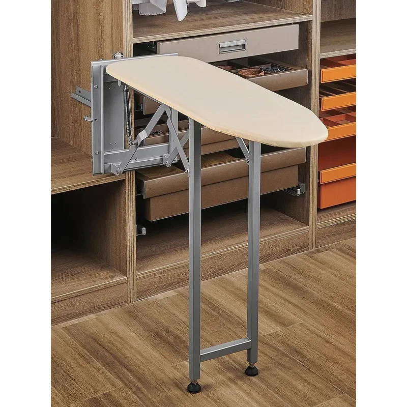 for Wardrobe Vertical Ironing Board Hat Room Household Cabinet Embedded Electric Iron Pad Folding Side Mounted Rotating