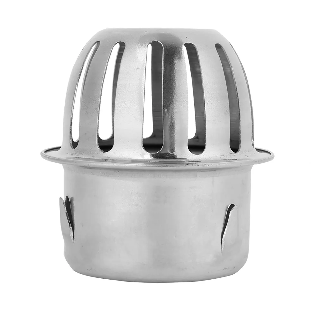 304 Stainless Steel Floor Drain Cover Dome Design Anti-Blocking Downspout Strainer Round Shape Gutter Guard Filter Home