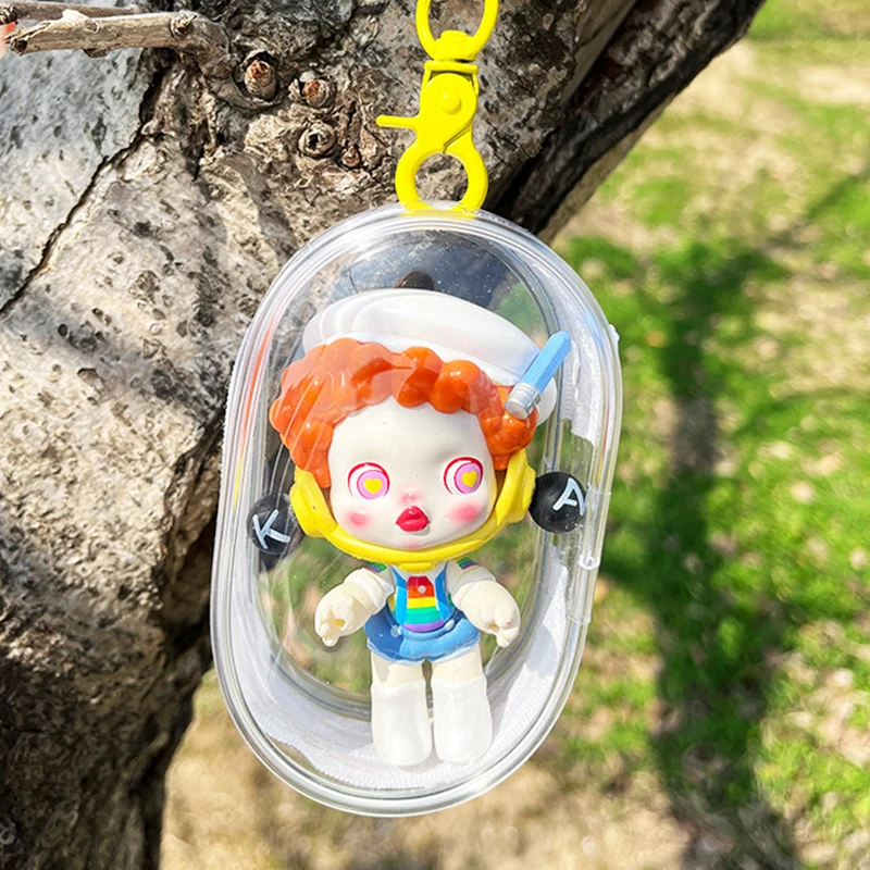 Classic Keychain Bag Storage Pouch Thicken Transparent Mystery Box Organizer Box Storage Case Doll Bag Keychain Wallet