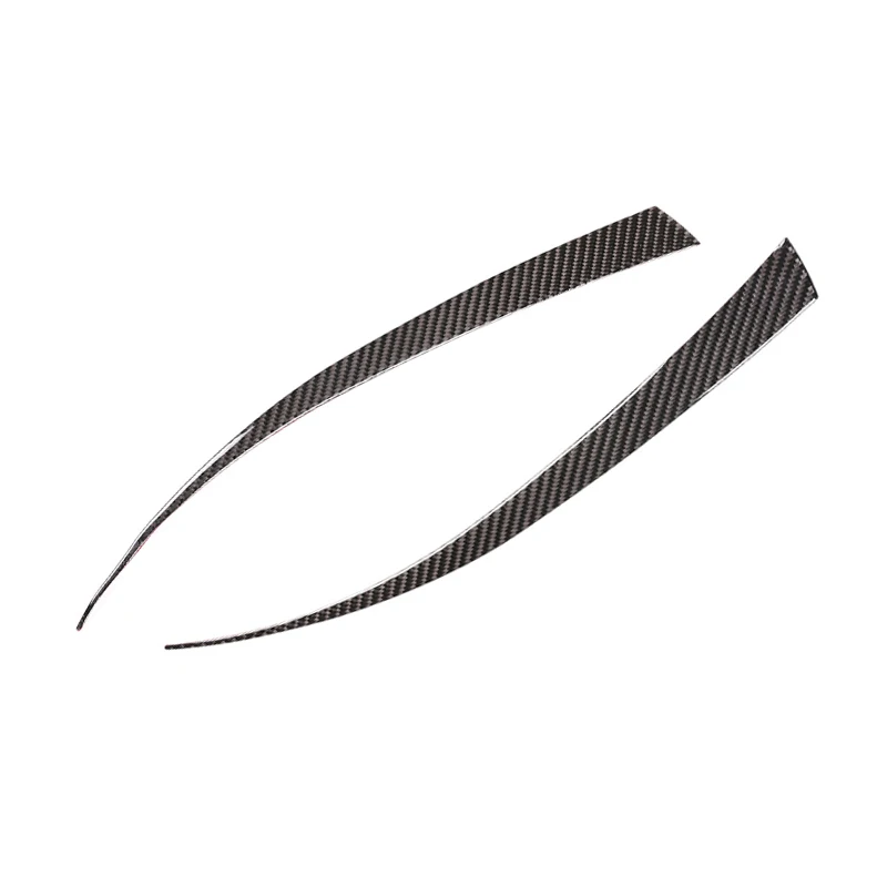For Honda Civic 10th Gen 2016 2017 2018 2019 Car Accessory Front Headlamp Headlights Eyebrows Eyelids Bumper Carbon Fiber Cover view 2
