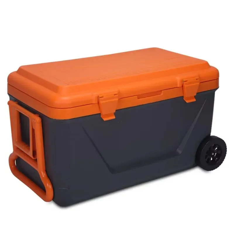 Large capacity beer wine water ice tank portable cold chain carrier frozen hard cooler box