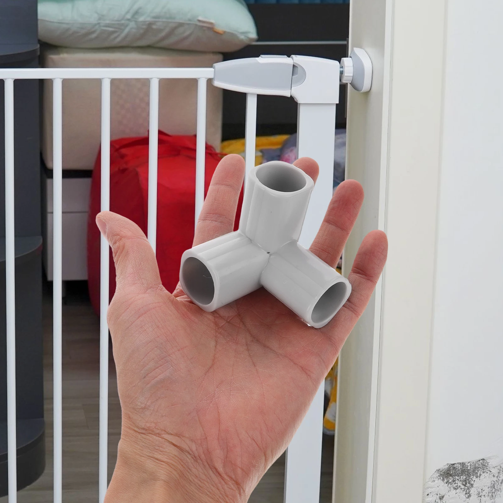 4pcs T-Shaped Steel Pipe Conne - Kids Outdoor Fence recension och pris