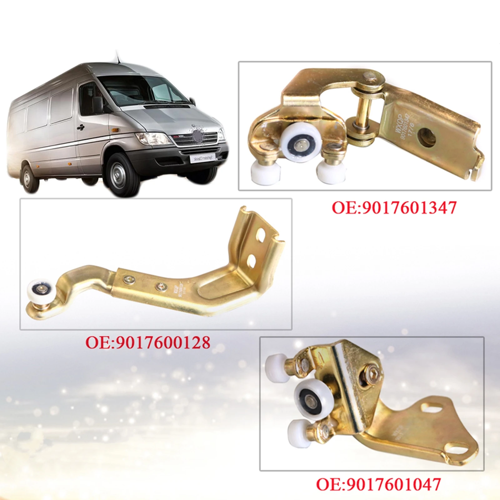 

Sliding Door Roller Guide Upper&Middle&Lower Compatible With VW LT/Mercedes Sprinter 901-904 9017601047 9017601347 9017600128