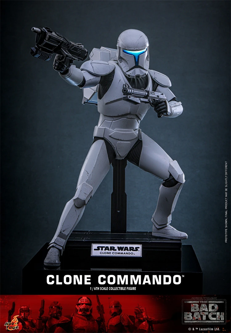 En Stock Hottoys TMS131 Star Wars Star Wars: The Bad Batch Clone Commando Anime figura de acción juguete para regalo modelo colección