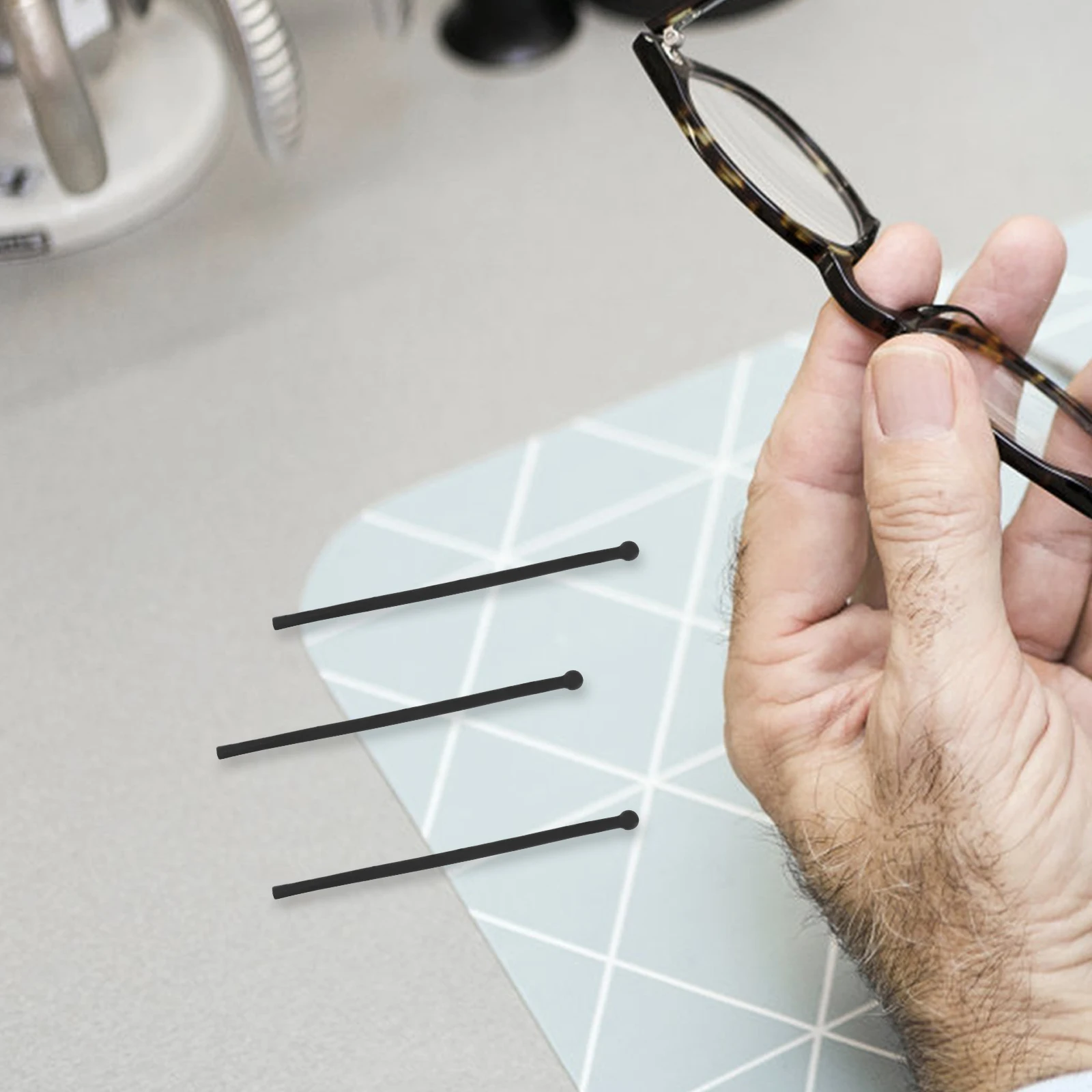 

5 Pairs Anti slip Eyeglass Temple Covers Ultra thin Silicone Ear Pieces Glasses Holders Grips Accessories Non slip Design Fits