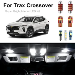 8Pc Car Led Interior Light Kit For Chevrolet Chevy Trax Crossover 2023 2024 Dome Map Trunk Light Canbus