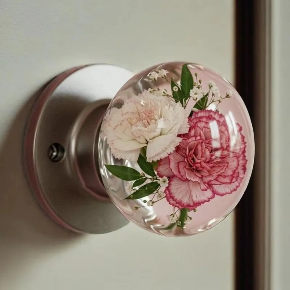 New Flower Patterns Cabinet Handle Practical Heavy-Duty Drawer Handle Door Knob Decorative Home Decoration