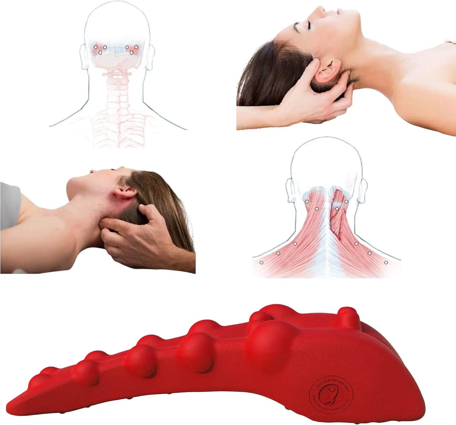 Manual Neck and Shoulder Massager for Pain Relief, Trigger Point Release Tool for Upper Back Tension view 3