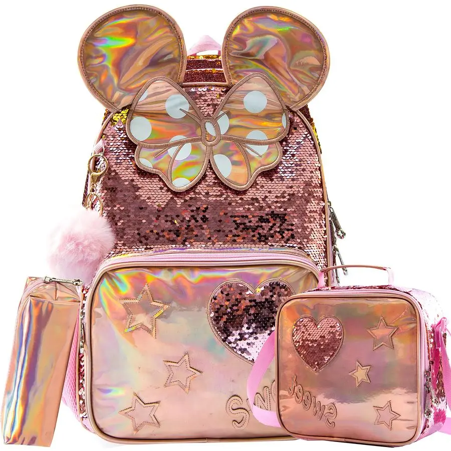 

для девочек 16, рюкзаки для девочек, школьный рюкзак с блестками и ланч-бокс для учащихся начальной школы