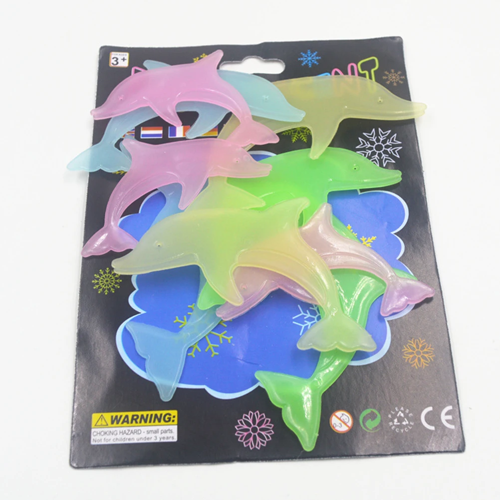 

36pcs Luminous Wall Stickers Dolphin Shape 3D Fluorescent Decor For s Room Home Wall Decoration Mixed Color Creative Stickers
