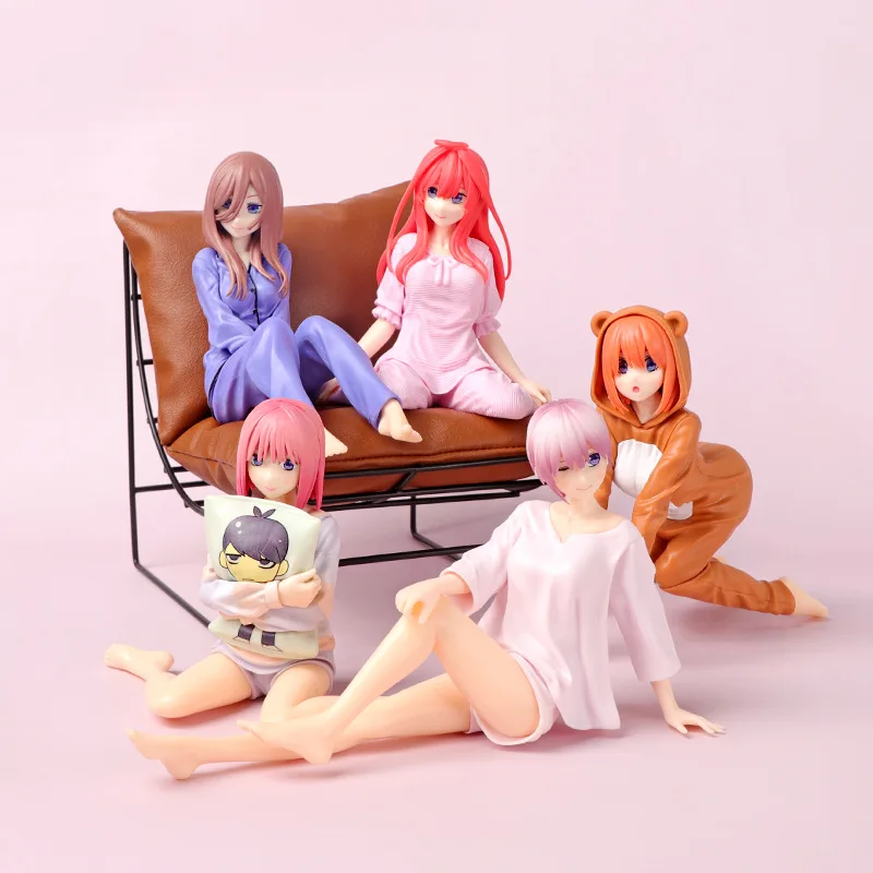 

The Quintessential Quintuplets Figures Anime 15CM Ichika Nino Miku Yotsuba Itsuki Doll PVC Model Action Figure Toys for Kids