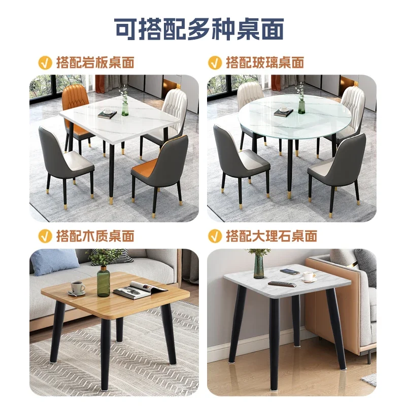 Simple stone slab, square legs, marble bracket, glass table legs, books, round tables, table shelves, books, solid wood planks