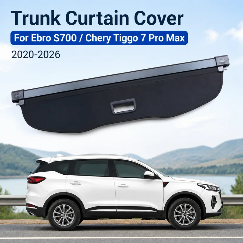 Trunk Curtain Cover For Ebro S700 For Chery Tiggo 7 Pro Max Rear Rack Partition Shelter Shade Shield Xcite X Cross 7 2020-2026