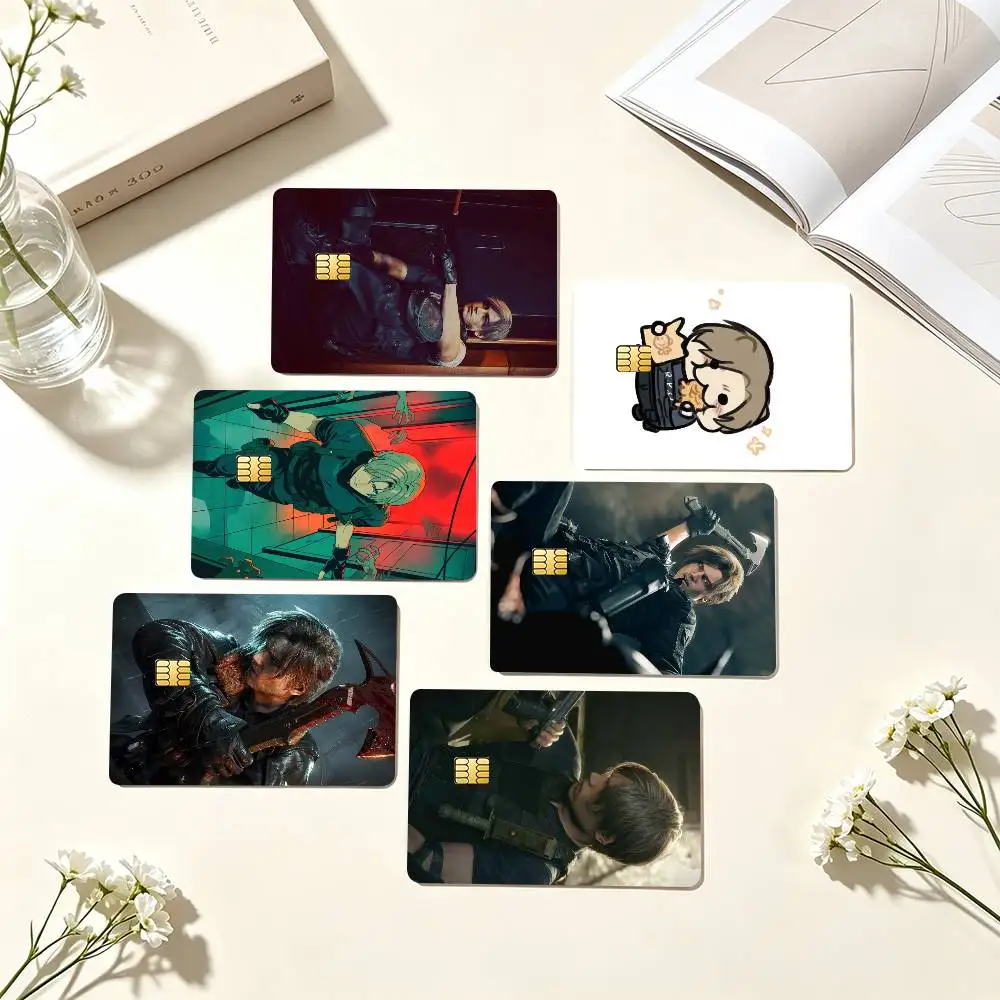 L-Leon S Kennedy Resident Evil Credit Card HD Stickers Small Chip Waterproof Sticker Game Card Decal Gift
